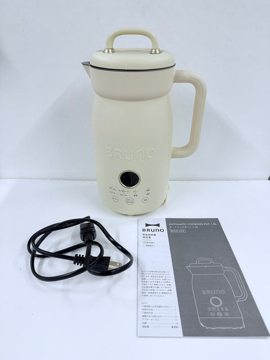 BRUNO オートクックポット 1.0L アイボリー スープメーカー