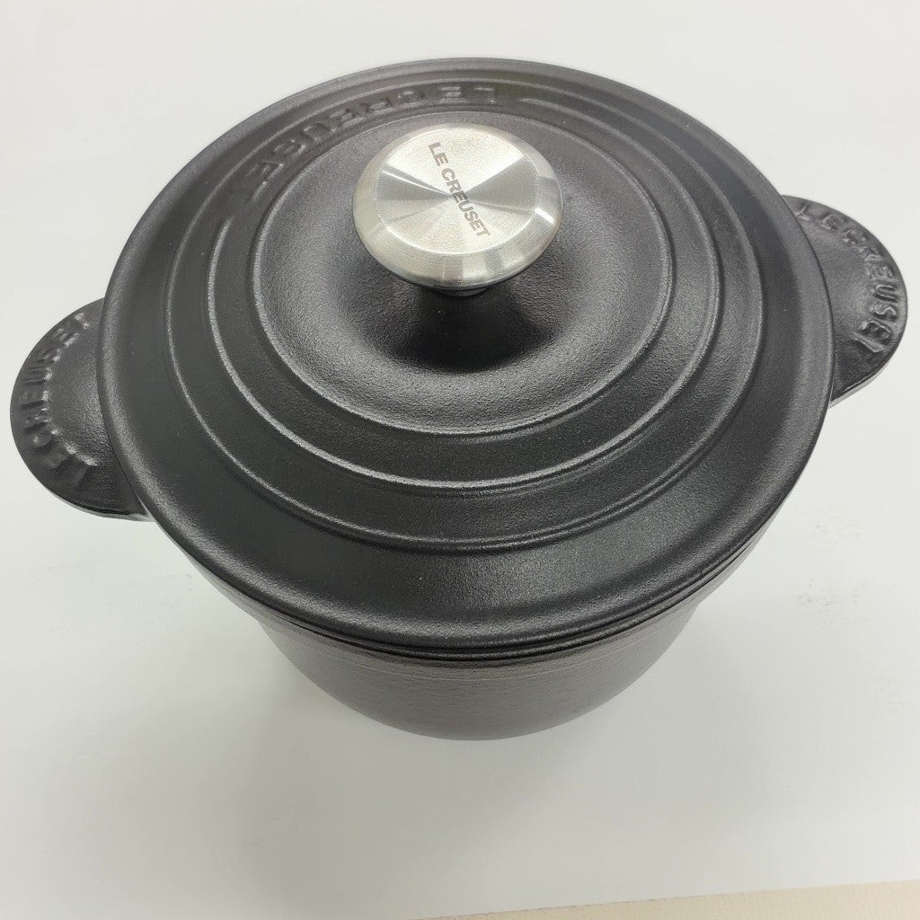 CWP5 ルクルーゼ ココット エブリィ 18 ホーロー鍋 2L マットブラック  インナーリッド付
