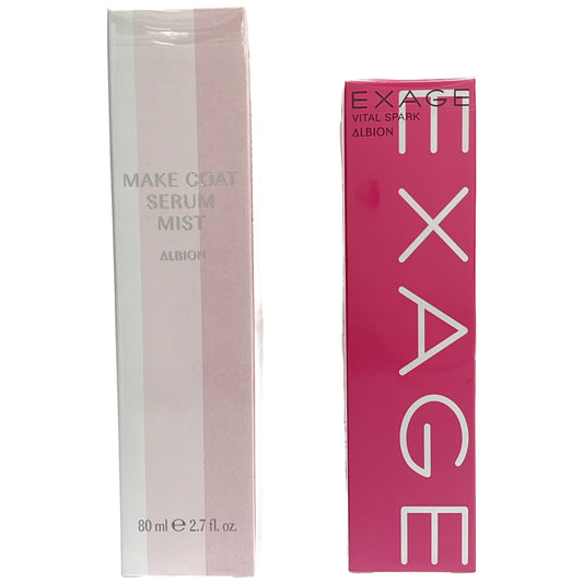 Z000 アルビオン エクサージュ バイタルスパーク 40ml & メイクコート セラムミスト 80ml 2個セット　ラスト1点！