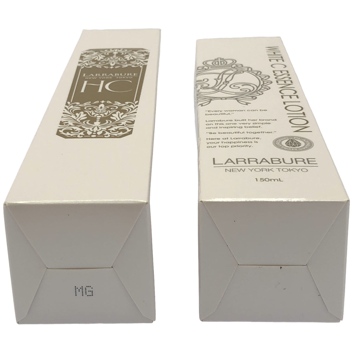 Z000 ララビュウ HC モイスト クリア クレンジングミルク 150mL & ホワイトC エッセンスローション 150mL 2個セット　ラスト1点！