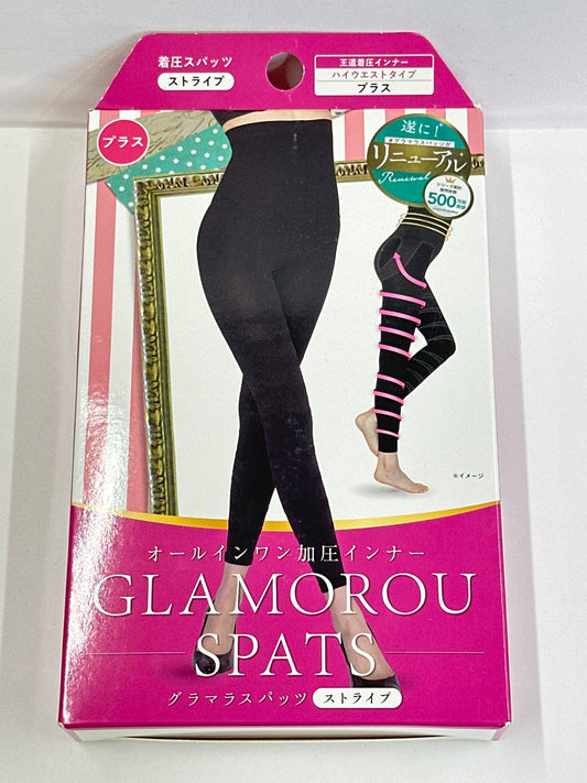 C829 GLAMOROU SPATS グラマラスパッツ ストライプ ハイウエストタイプ プラス 箱タイプ