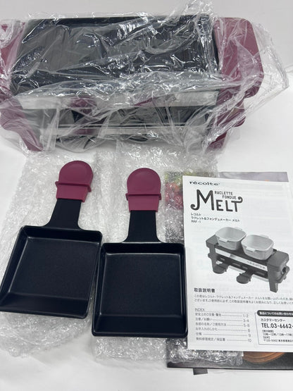 C50D レコルト ラクレット＆フォンデュメーカー メルト recolte Raclette and Fondue Maker Melt [RRF-1] (レッド)