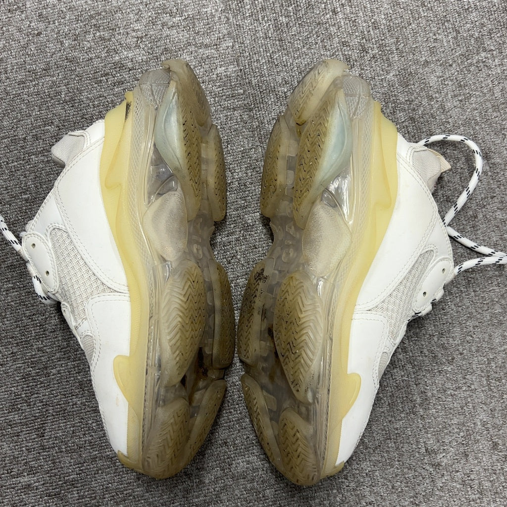 CH02 BALENCIAGA バレンシアガ TRIPLE S CLEAR SOLE TRAINER ダッドスニーカー ホワイト 38