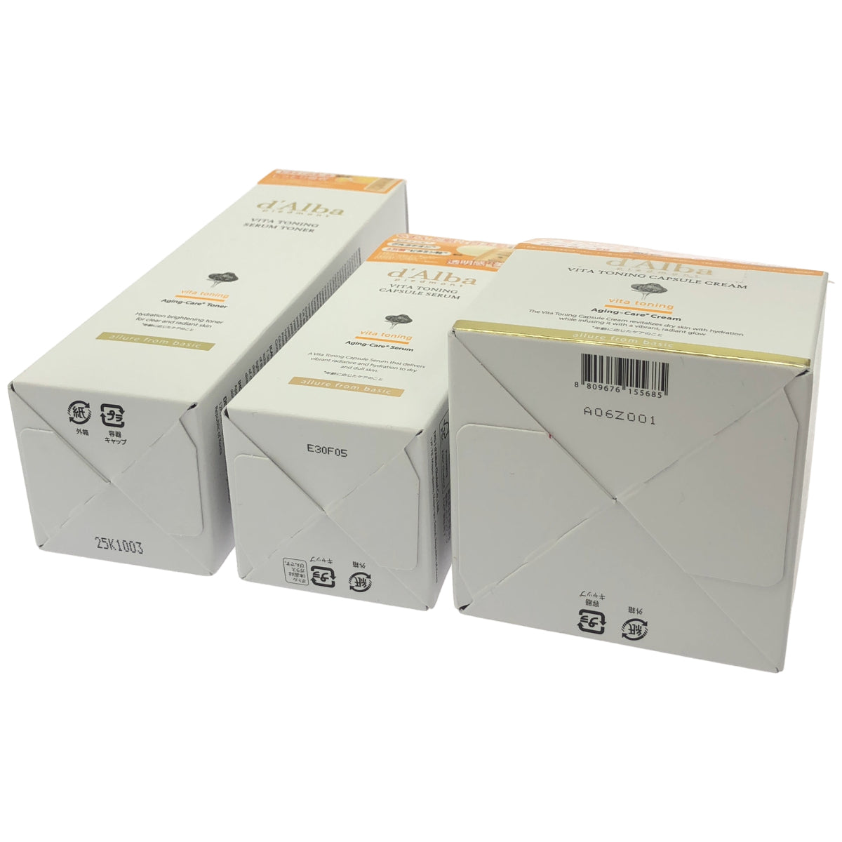 Z000 ダルバ Vセラムトナー 180ml & VTCセラム 50ml & VTCクリーム 55g 計3個セット　ラスト1点！