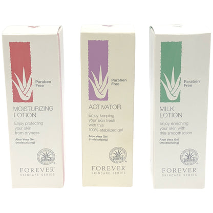 Z000 フォーエバー アクティベーター 120mL & ミルクローション 120mL & モイスチャーライジング ローション 120mL 3個セット　ラスト1点！