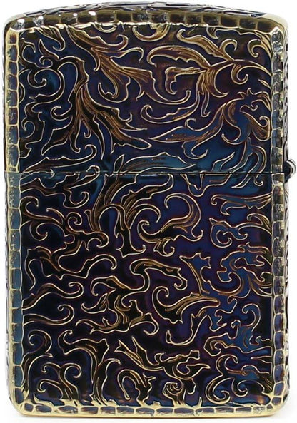 ZIPPO アーマー 唐草 ドラゴン 5面加工 ブラス