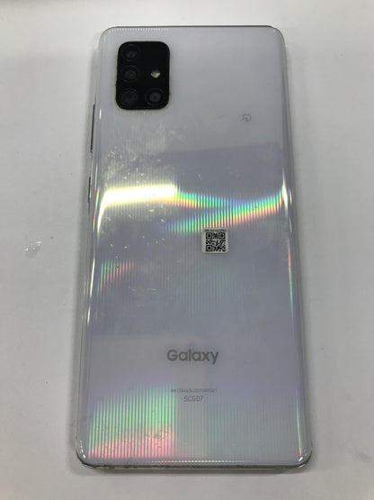 C663 D サムスン SAMSUNG Galaxy ギャラクシー A51 5G nano-SIM SCG07 au プリズム ブリックス ホワイト 128GB