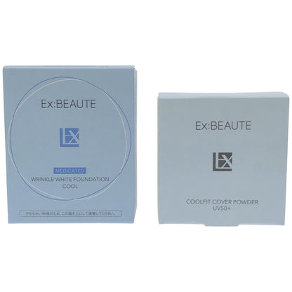 Z000 エクスボーテ リンクルホワイト ファンデーション 13g & クールフィットカバーパウダー UV50プラス 9g 2個セット