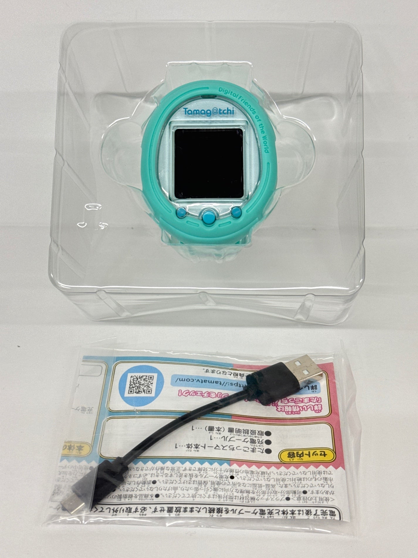 D BANDAI バンダイ Tamagotchi Smart たまごっちスマート ミントブルー バングル付