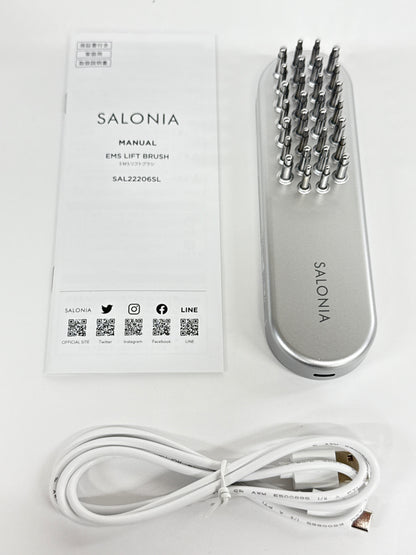 CJ27 SALONIA サロニア EMS リフトブラシ 電気ブラシ SAL22206SL DJ25C 美容ブラシ