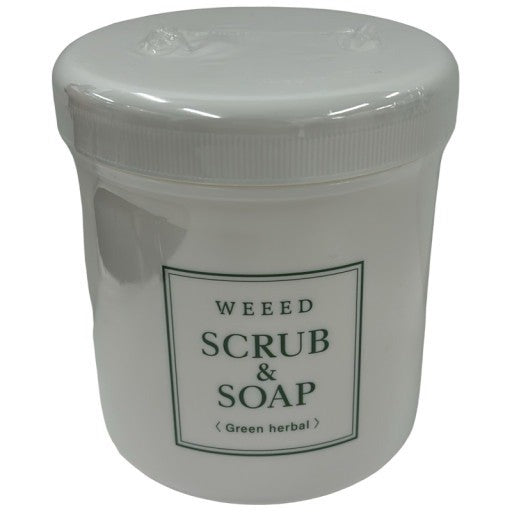 C379 ウィード WEEED スクラブ&ソープ グリーンハーバル 500g 背中ニキビ・体臭・角質ケアをこれ1つで