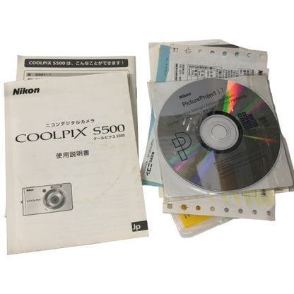 CT08 Nikon デジタルカメラ COOLPIX(クールピクス) S500 710万画素 シルバー