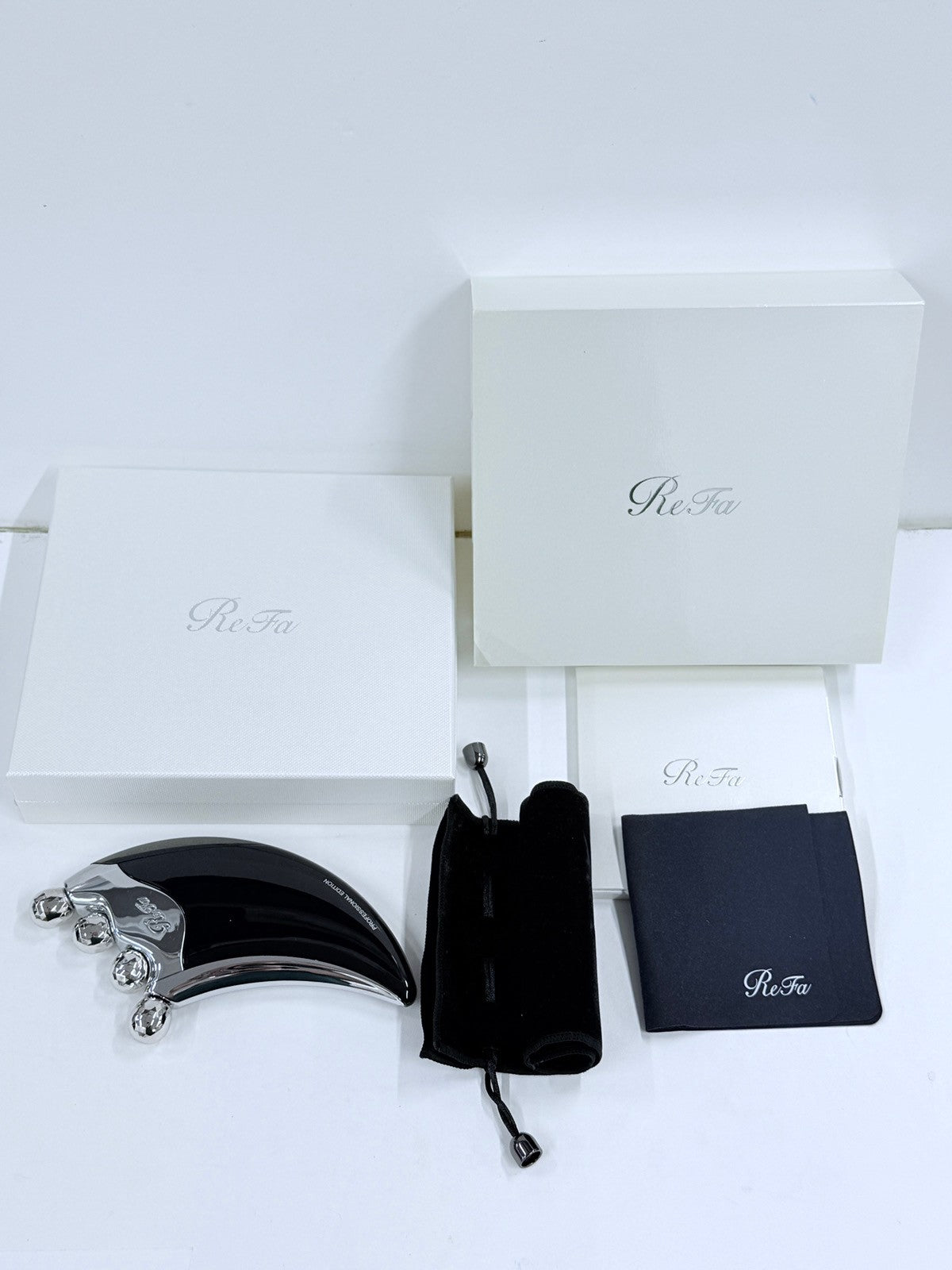 D ReFa 4 CAXA ブラック 黒 RR-AJ03 リファ フォーカッサ 美顔ローラー