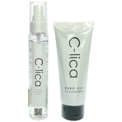 Z000 C-lica NANO COLLOID MIST 100mL & 黒ほっとクレンジング 150g 2点セット　ラスト1点！
