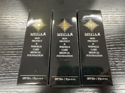 C441 K MEGA美 薬用リンクルケア 美白リキッドファンデーションLO 26g 3本セット