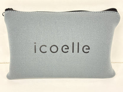 icoelle イコエル フェイシャルネックリフト ブラック × ペールアクア EMS美顔器