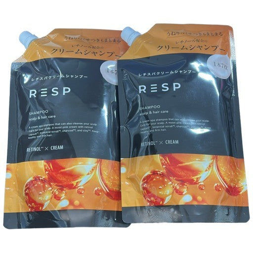 CD50 K エイチームウェルネス レチスパクリームシャンプー ライラック&ベルガモットの香り 詰め替え用 400g 2点セット