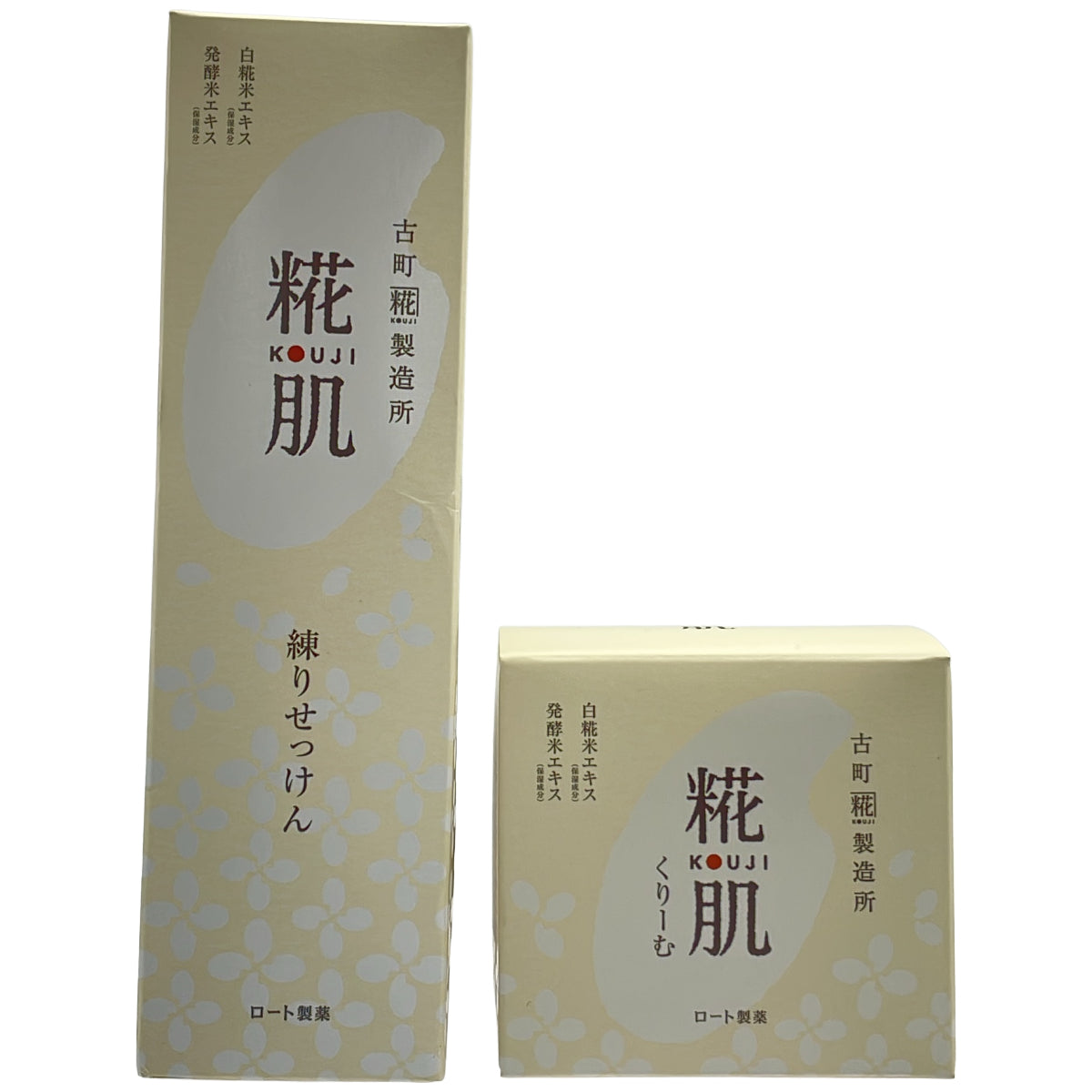 Z000 古町糀製造所 糀肌練りせっけん 120g & 糀肌クリーム 88g 計2個セット　ラスト1点！