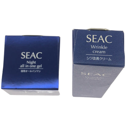Z000 シーク 薬用リンクルクリーム WRCC 25g & SEAC夜用オールインワン 25g 2個セット
