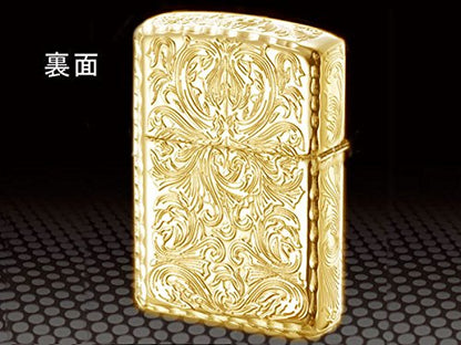 ZIPPO ジッポ― オイルライター ジッポ KING II アラベスク GD ゴールド