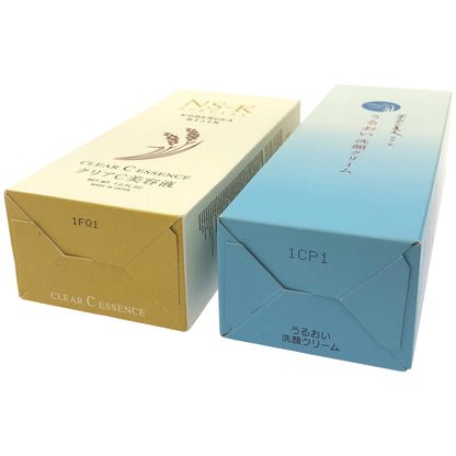 Z000 米ぬか美人 NS-K うるおい 洗顔クリーム 100g & スペシャル クリアC 美容液 30mL 計2本セット　ラスト1点！
