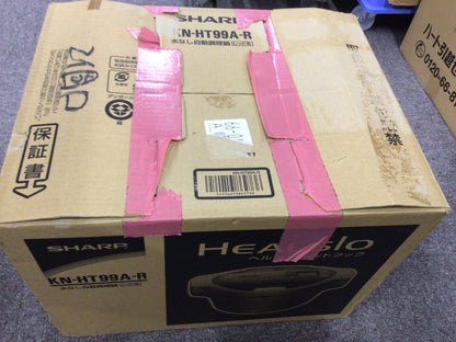 C685 D SHARP シャープ KN-HT99A-R ヘルシオ ホットクック 水なし 自動調理器 レッド系