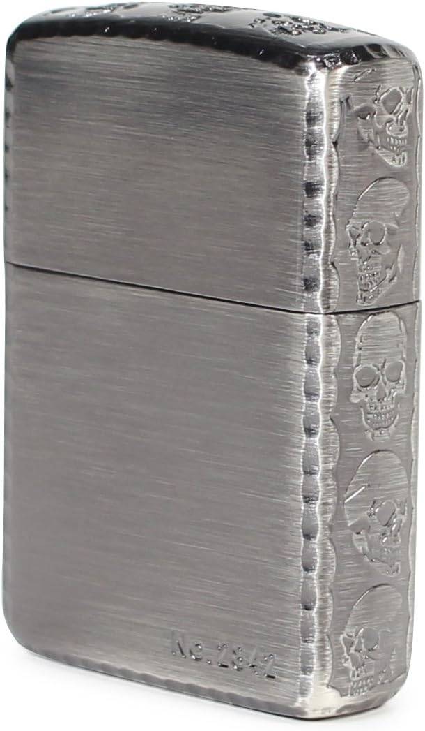 Zippo 3ER-SKULL (B）Antique Silver
