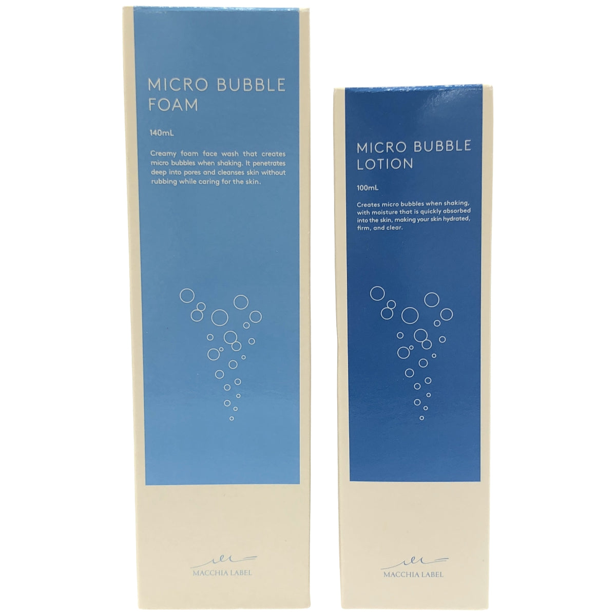 Z000 マキアレイベル 薬用マイクロバブルローション 100mL & マイクロバブルフォーム 140mL 計2個セット　ラスト1点！