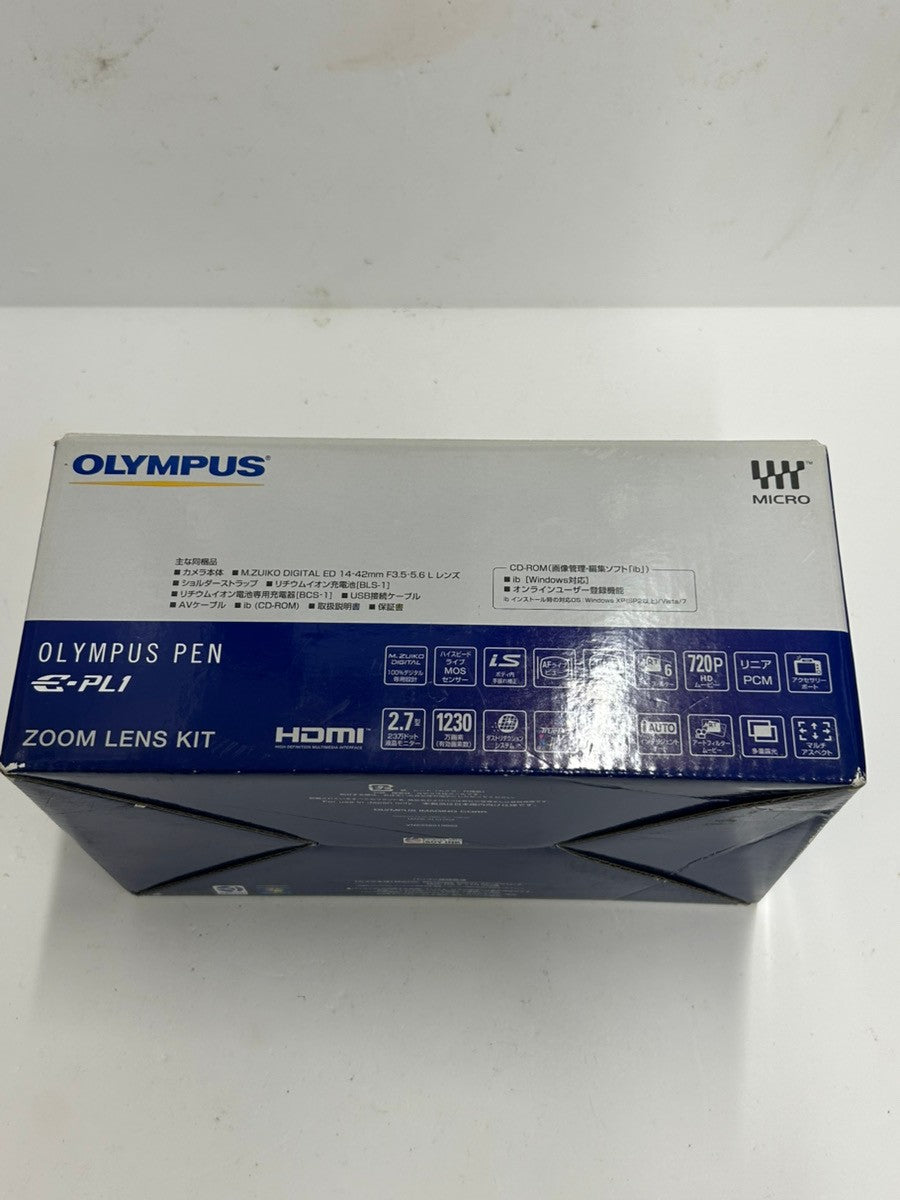 C96P OLYMPUS ミラーレス一眼 PEN E-PL1レンズキット ホワイト E-PL1 LKIT WHT