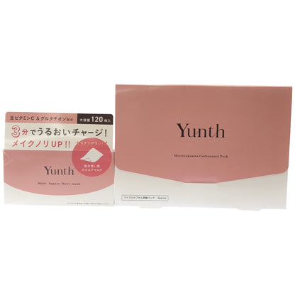 Z000 Yunth マイクロカプセル炭酸パック 3packs & マルチ スクエアシートマスク 120枚入 302mL 2個セット　ラスト1点！