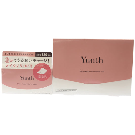 Z000 Yunth マイクロカプセル炭酸パック 3packs & マルチ スクエアシートマスク 120枚入 302mL 2個セット　ラスト1点！