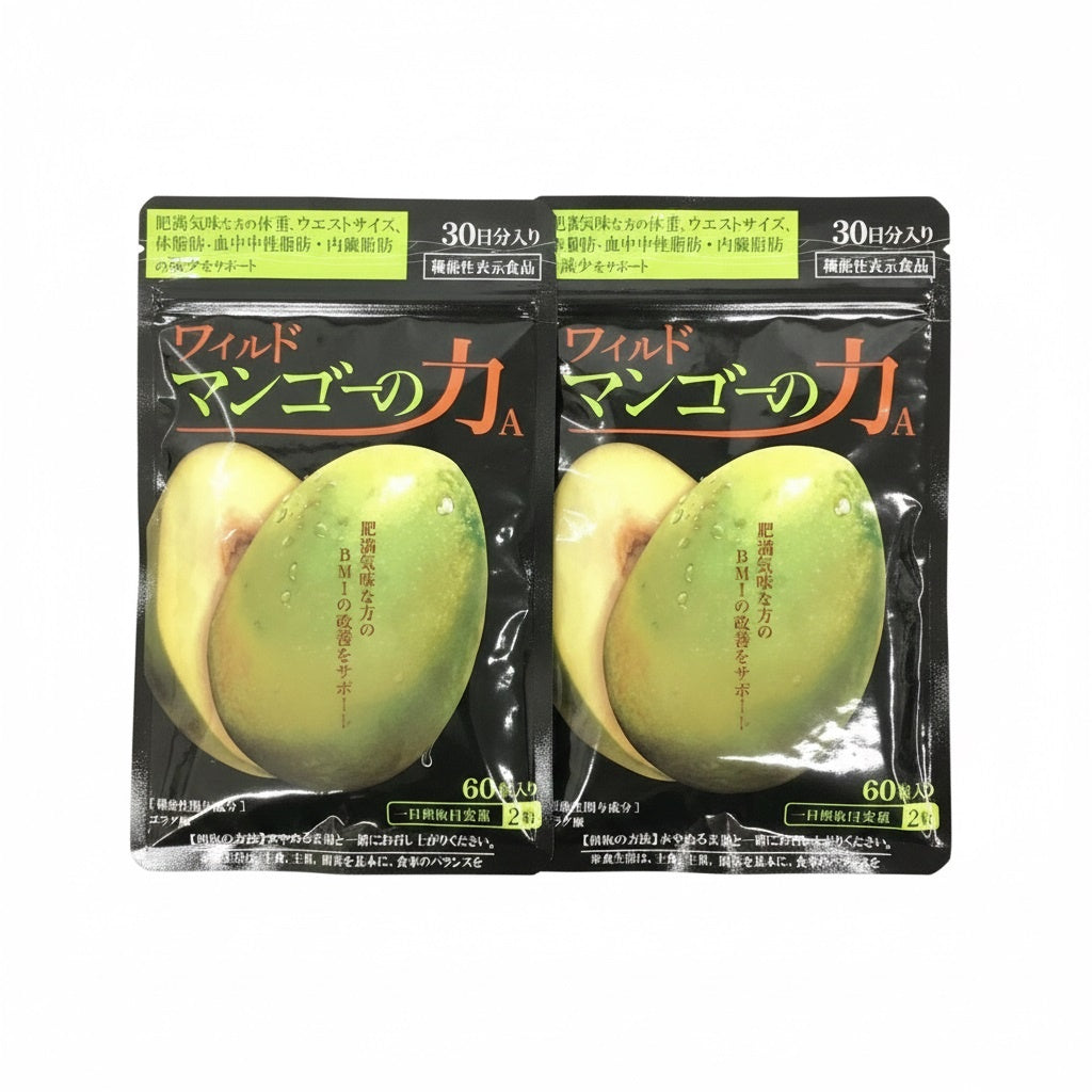 CB01 K ワイルドマンゴーの力 60粒 ダイエットや体型維持に●賞味期限：2026/02～ 2個セット