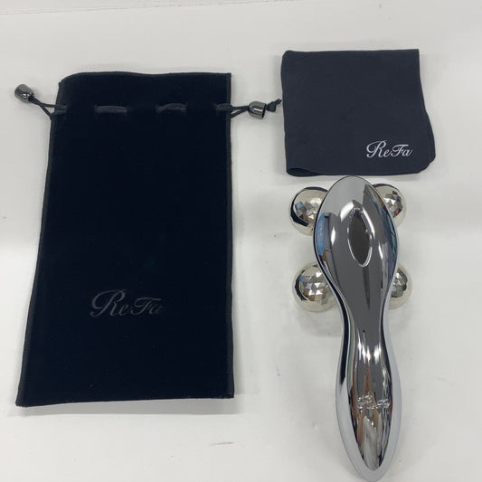 C679 MTG プラチナ電子ローラー ReFa 4 CARAT (リファフォーカラット) RF-FC1932B 美顔ローラー（外箱なし説明書なし）【Ｗ】