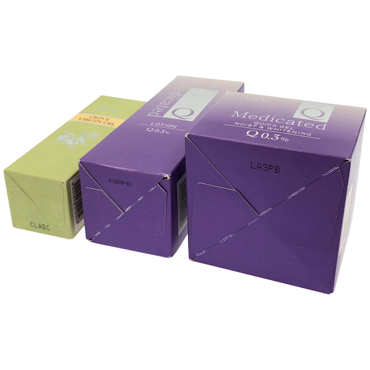 Z000 DHC オリーブ バージンオイル 30mL & Q ローション 160mL & Q クイックジェル モイスト & ホワイトニング 100g 計3個セット　ラスト1点！