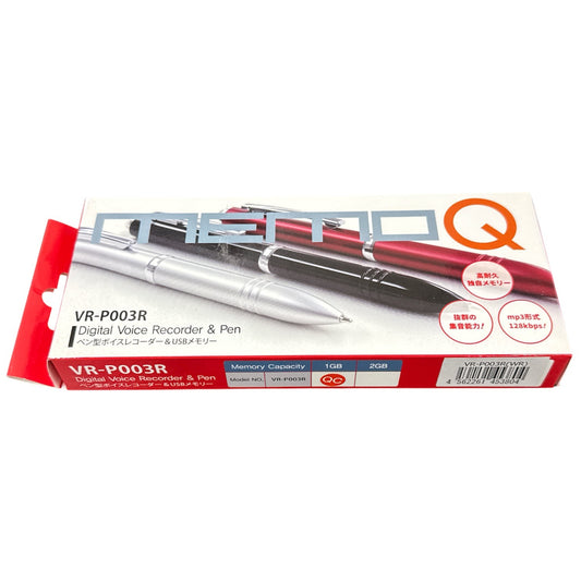 CH75 K memoQ ペン型ボイスレコーダー ＆ USBメモリー VR-P003R