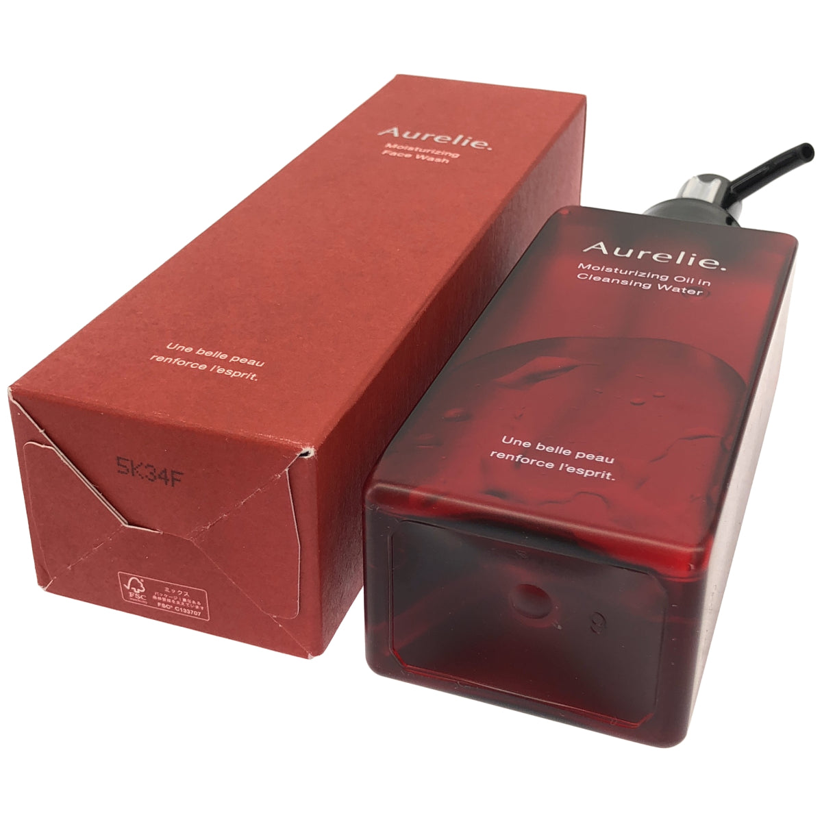 Z000 オレリー モイストフェイス ウォッシュ 100g & モイストオイルイン クレンジングウォーター 150mL 計2本セット　ラスト1点！