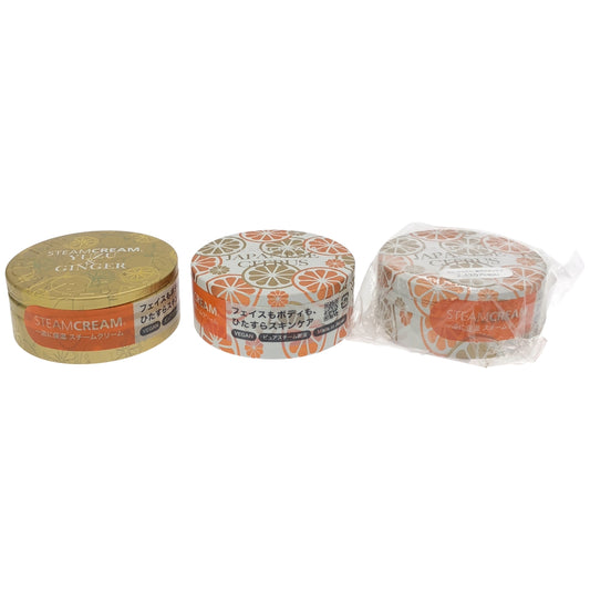 Z000 STEAMCREAM  スチームクリーム ゆず&ジンジャー 75g 1個 & ジャパニーズシトラス 75g 2個 計3個セット