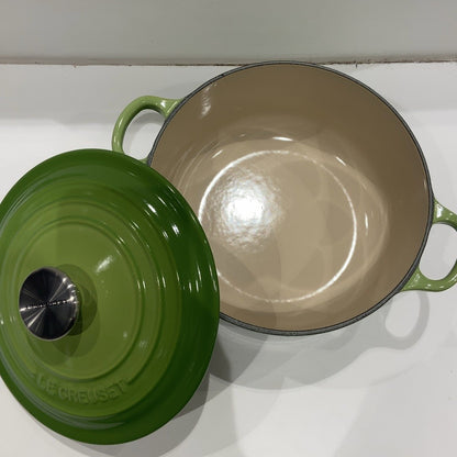 C9H5 D LE CREUSET ルクルーゼ ココット ロンド  モスグリーン 20cm