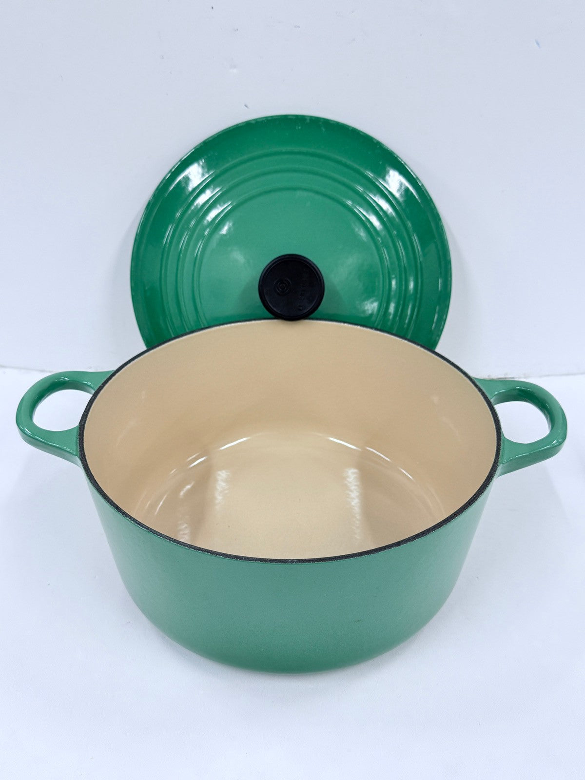 LE CREUSET ル・クルーゼ ココットロンド 両手鍋 22cm ライトグリーン 廃盤色