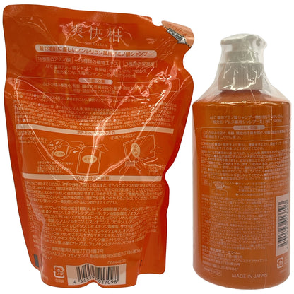 Z000 爽快柑 アムス薬用シャンプー3 500mL & つめかえ用 500mL 計2個セット　ラスト1点！