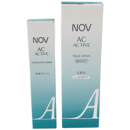 Z000 ノブ ACアクティブ モイスチュアクリーム 30g & フェイスローション モイスト 135mL 2個セット　ラスト1点！