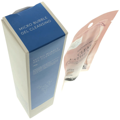 Z000 マキアレイベル マイクロバブル ジェルクレンジング 140g & 薬用クリアエステヴェール ライトナチュラル 13mL 計2個セット　ラスト1点！