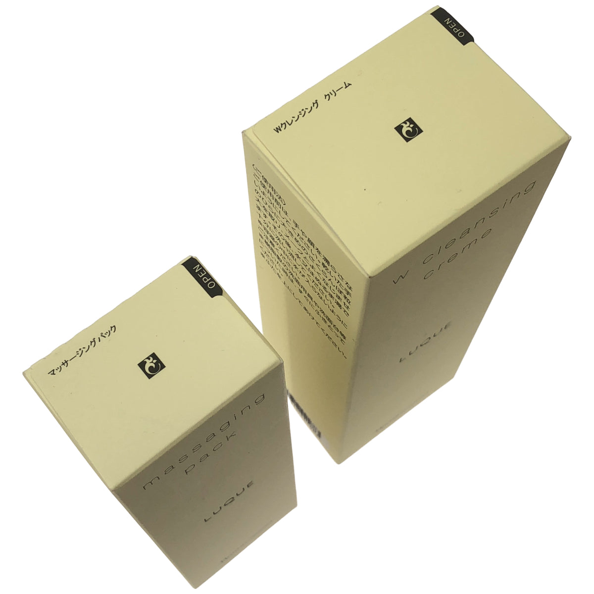 Z000 ナリス ルクエ W クレンジング クリーム 150g & マッサージングパック 80g 2個セット　ラスト1点！