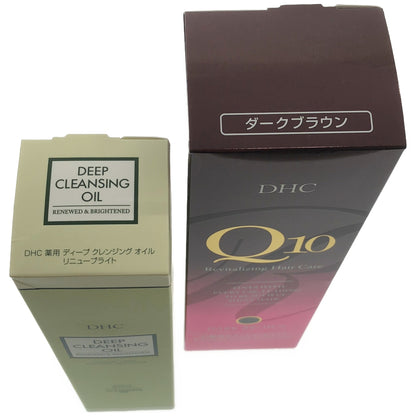 Z000 DHC 薬用 ディープ クレンジング オイル 200mL & プレミアム カラートリートメント ダークブラウン 235g 2本セット