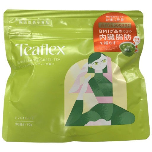 CS40 K Teaflex ティーフレックス SLIM CLEANSE GREEN TEA フレッシュグリーンティーの香り 90g●賞味期限：2027/10/23～