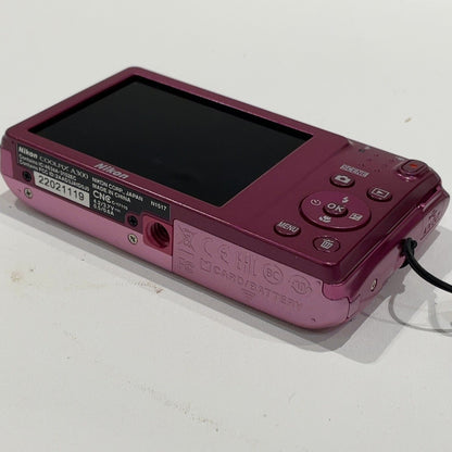 C9U4 D Nikon デジタルカメラ COOLPIX A300 光学8倍ズーム 2005万画素 ピンク A300PK