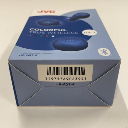 CW5L D JVC HA-A5T-A 完全ワイヤレスイヤホン 本体質量3.9g小型軽量ボディ 最大15時間再生 Bluetooth Ver5.1対応 ブルー