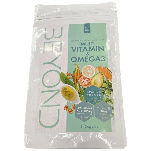 CB72 K BEYOND マルチビタミン＆オメガ3 240粒●賞味期限：2027/07～