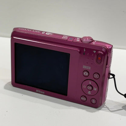 C9U4 D Nikon デジタルカメラ COOLPIX A300 光学8倍ズーム 2005万画素 ピンク A300PK