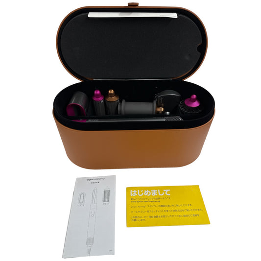 CH96 D ダイソン Dyson Airwrap HS01 ブラウン/ピンク ヘアスタイラー 収納ボックス付き